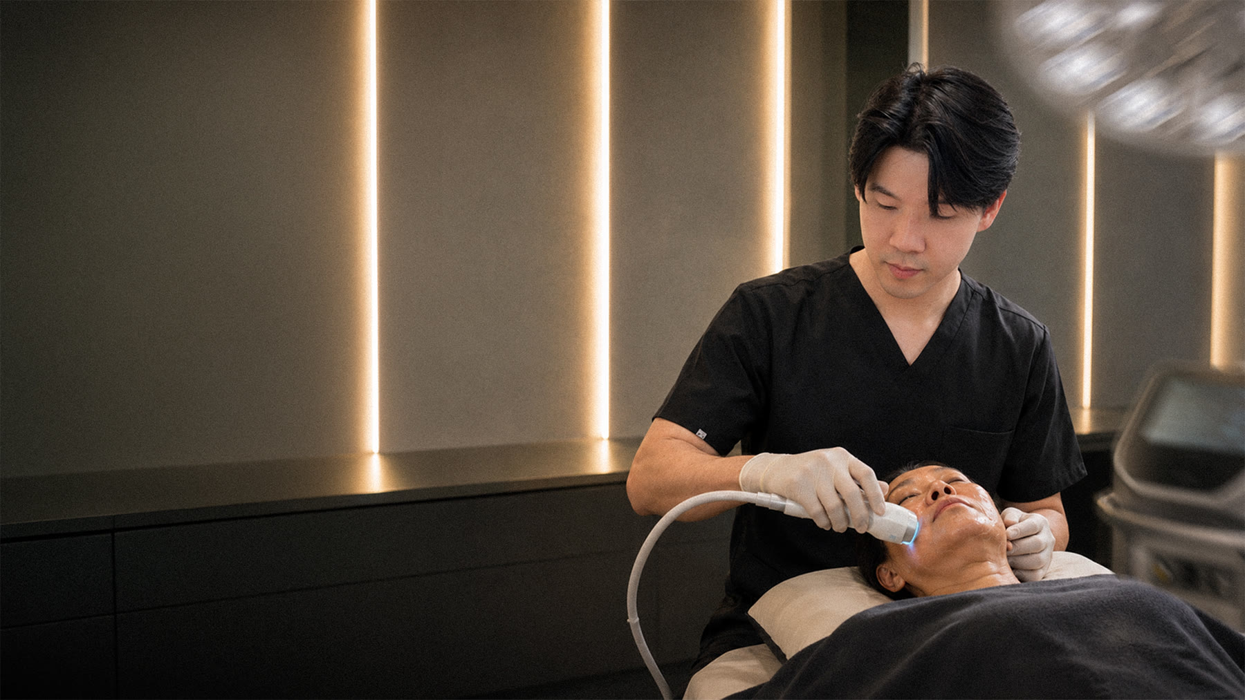 The doctor at work at The Astell