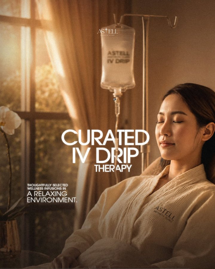 Curated IV drip therapy in a relaxing environment