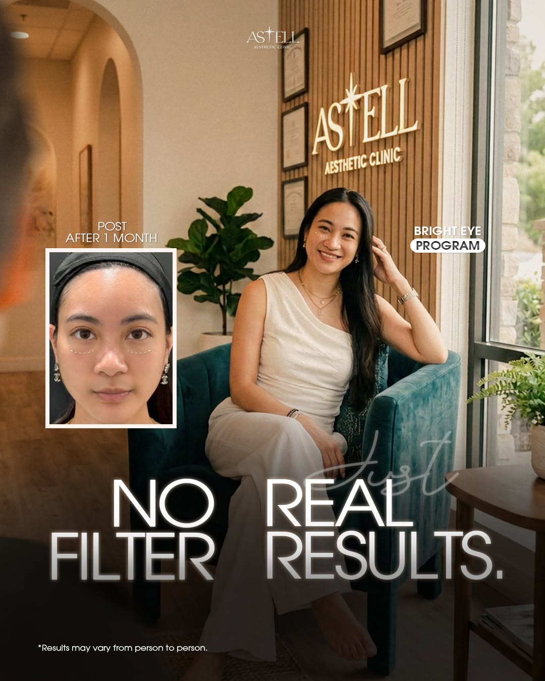 Bright Eye — no filter, real results